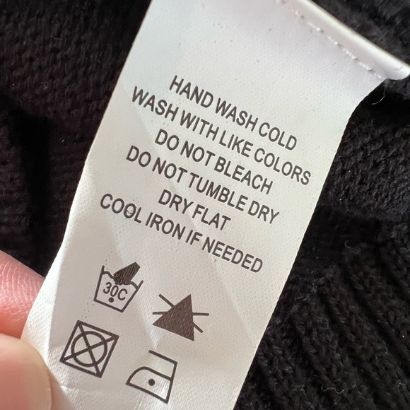 Carbon 2 Cobalt Cotton Mens Pullover Quarter Button Neck Black Multi Weave / Lg - Picture 6 of 14